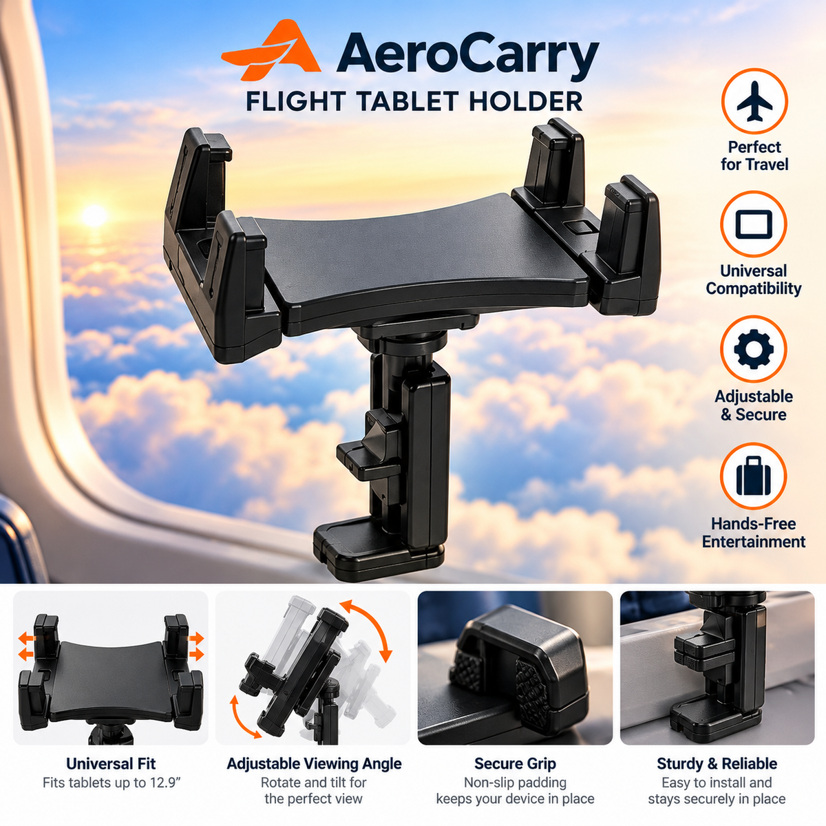 AreoCarry Flight Tablet Holder