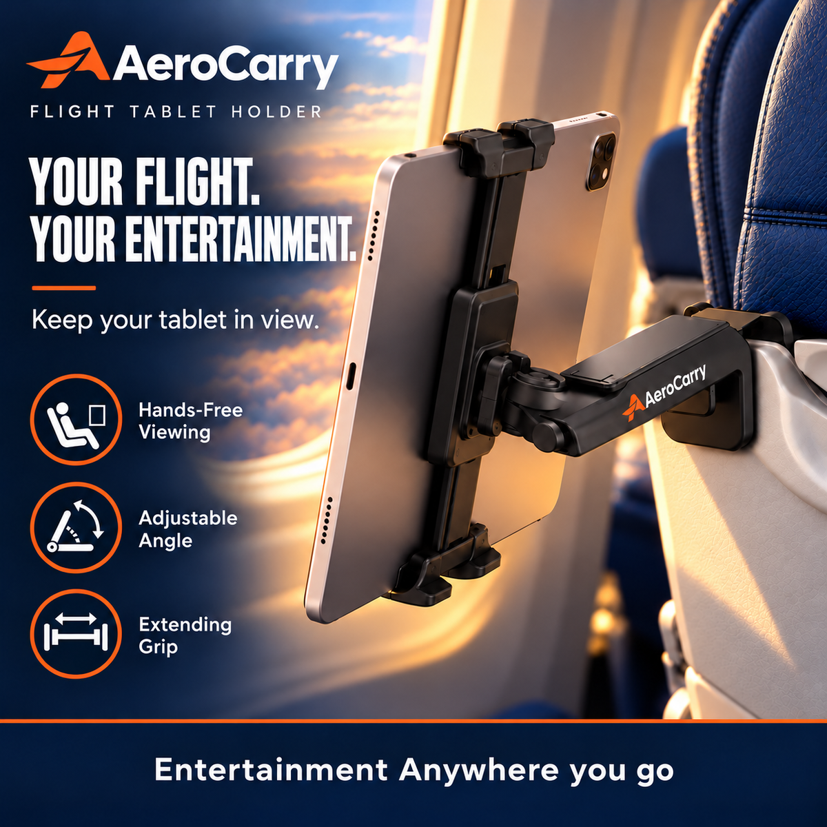 AreoCarry Flight Tablet Holder