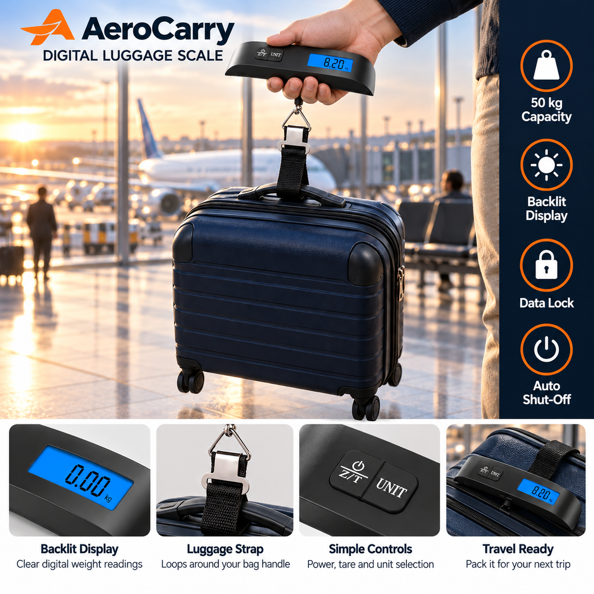 AreoCarry Digital Luggage Scale