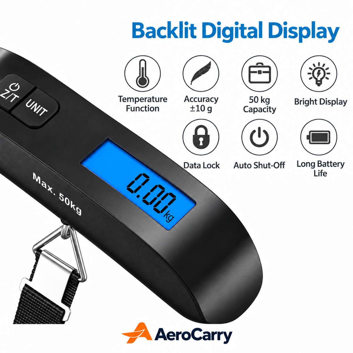 AreoCarry Digital Luggage Scale